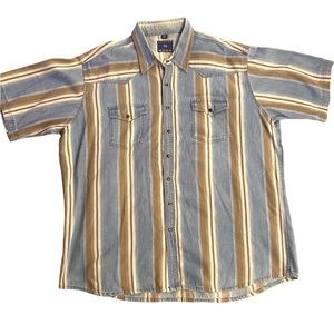 PAINTED Mesa Size 4X Comfort Fit Button Up Short Sleeve